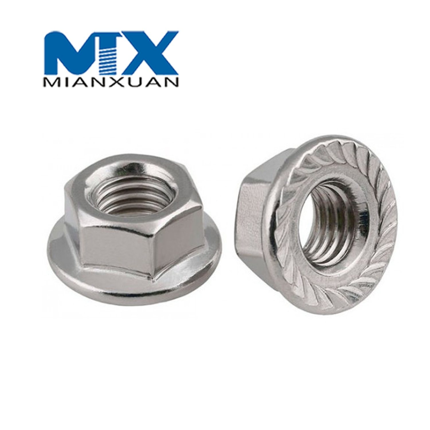 ANSI ASME Hex Nut Flange with Knurled No-Knurled