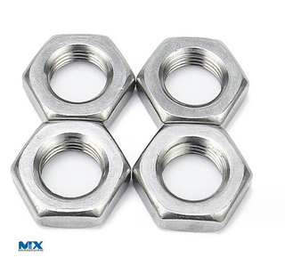 Stainless Steel Hex Thin Nuts with Chamfer on Two Faces