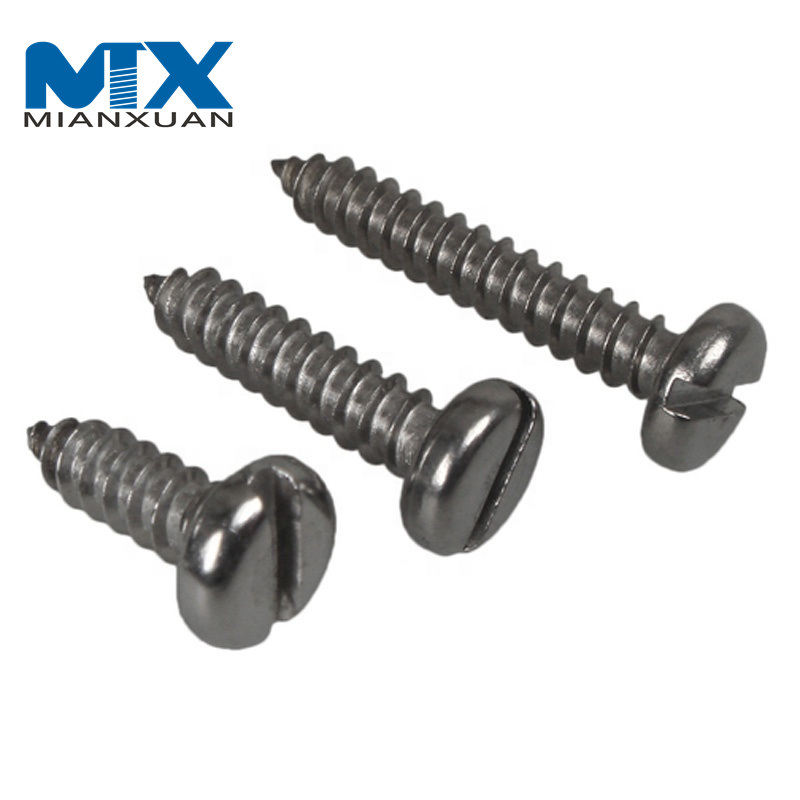 DIN7971 Slotted Pan Head Tapping Screws Slotted Pan Head Self Tapping Screw