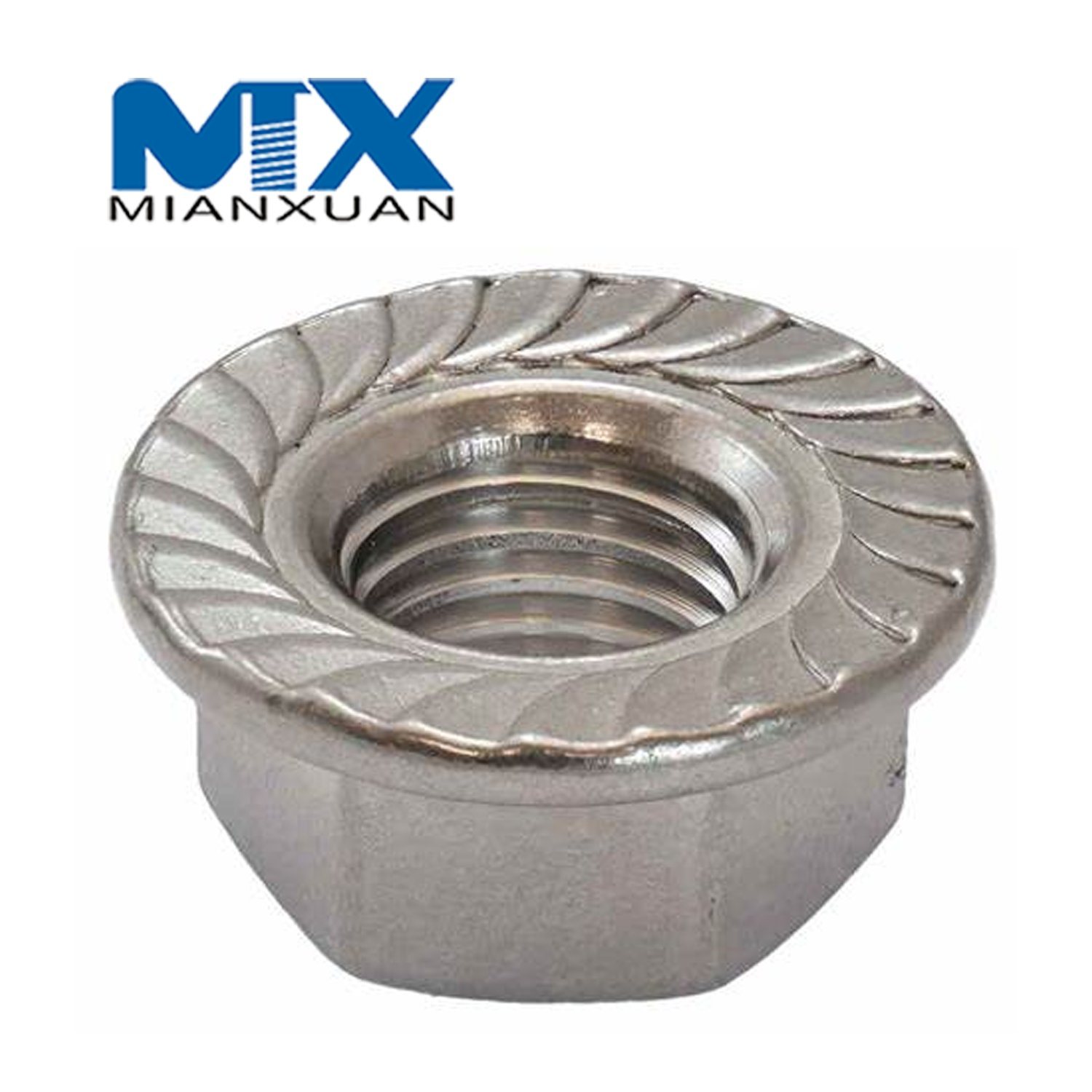 ANSI ASME Hex Nut Flange with Knurled No-Knurled