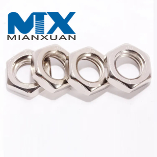 Stainless Steel DIN439 Finished Hex Jam Thin Nut
