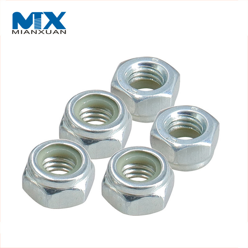 DIN985 Metric Unc Carbon Steel Stainless Steel Zinc Plated Nylon Lock Nut DIN985