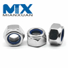 DIN985 Galvanized Steel Nylon Insert Lock Nut