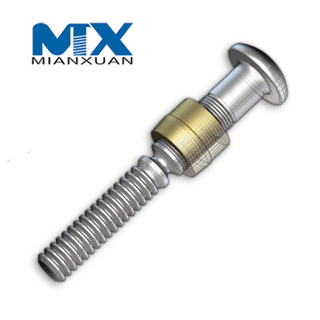 Stainless Steel HDG Zinc Brazier Head Ring Nut Huck Fastener with Collar