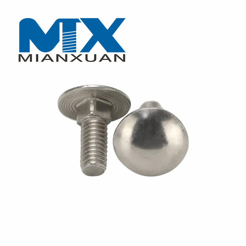 Flat Round HDG Carriage Bolts