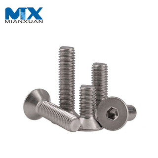 DIN7991 Countersunk Hexagon Socket Flat Head Bolt Stainless Steel 304 316