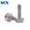 Hex Head Flange Stainless Steel Self Drilling Screw with PVC Washer DIN7504