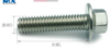 Hex Bolts with Flange Under Head Knurled