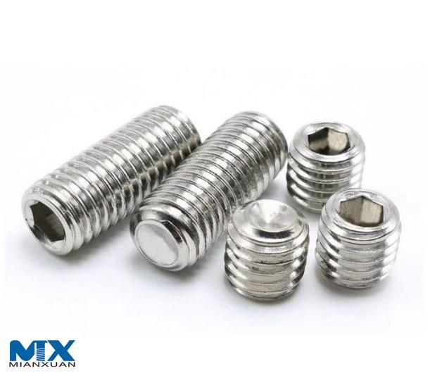 Stainless Steel Hexagon Socket Set Screws with Cup Point