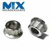 High Strength Gr5 Titanium Alloy 12 Points Hex Flange Nuts for Motorcycle