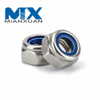 Hexagonal Stainless Steel Nut Thickened Nylon Lock Nut Nylock Nut