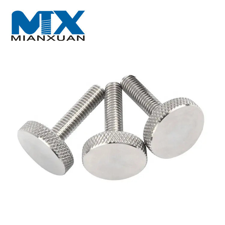 Flat Head Knurled Thumb Screw