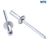 Open End Blind Rivets with Break Pull Mandrel and Protruding Head - Al/St