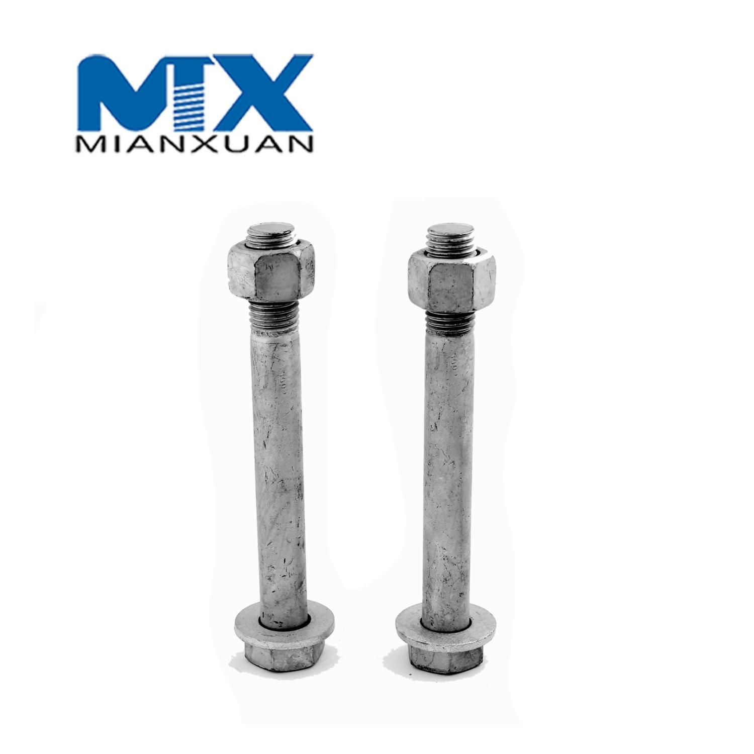 Hot Selling Galvanized Carbon Steel Oval Head Bolt for Highway Guardrail