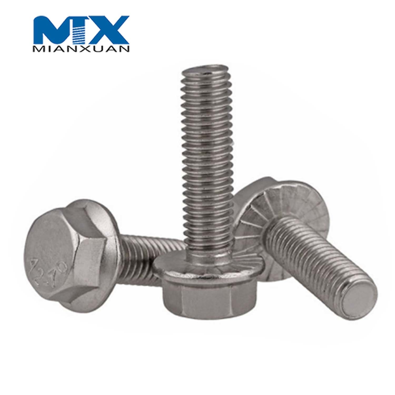 GB5783 Hex Bolt Flange with Knurled No-Knurled