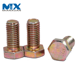 Best Standard Hex Flat Head Bolt DIN933 High Strength 8.8 Hex Bolts