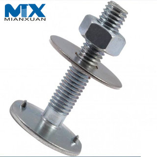 DIN15237 Plain 2 Prong Flat Countersunk Head Fanged Elevator Bucket Belt Screw