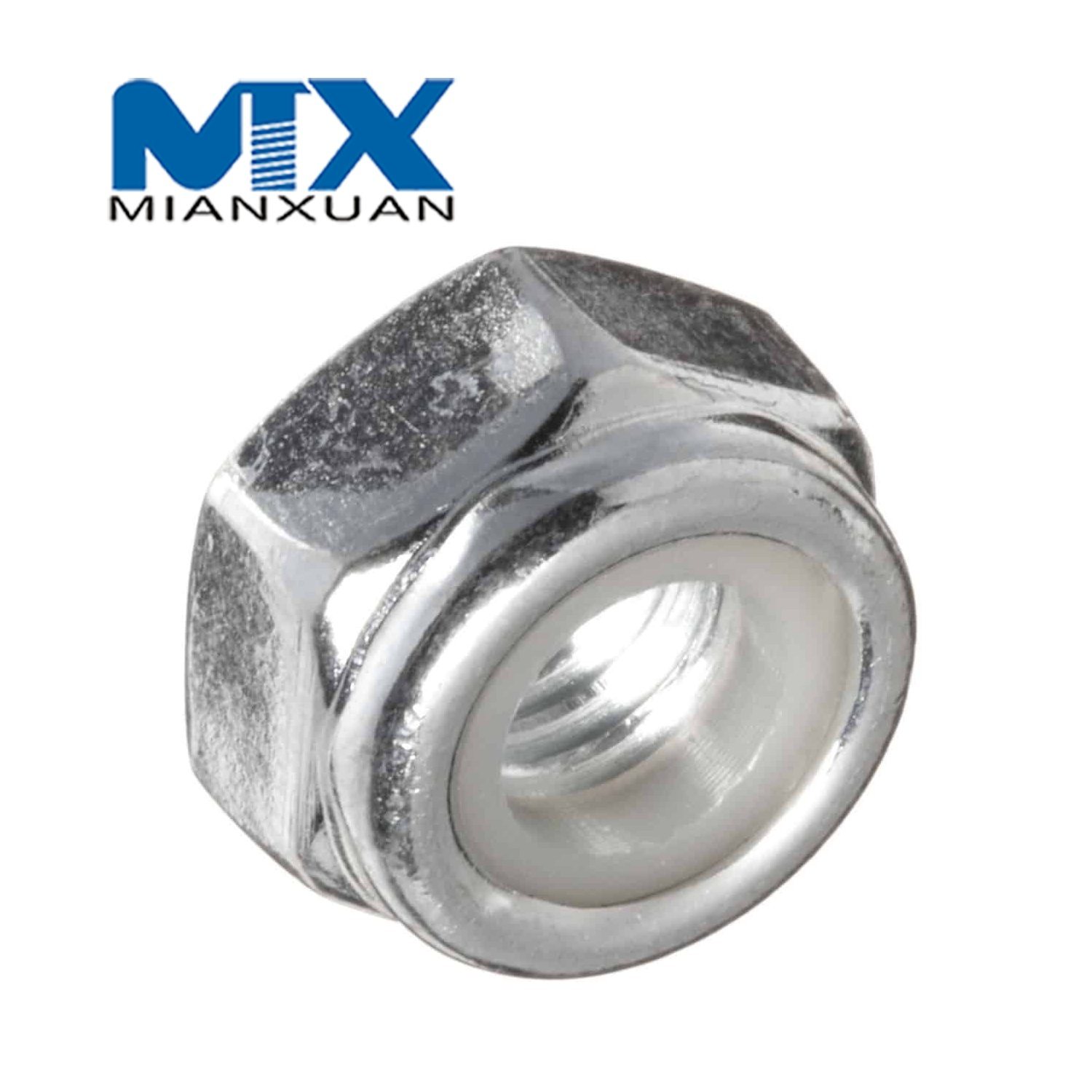 DIN985 Hex Nylon Insert Nut Self Lock Nut DIN 985 Carbon Steel 4.8 8.8 10.9 12.9 M3 M4 M5 M6 M8 Zinc Flake Geomet Dacrome Ruspert