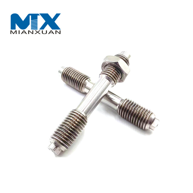 Stainless Steel 304 A2 Right Left Hand Steel Double End Acme Metric Thread Studs M16 DIN938 DIN939