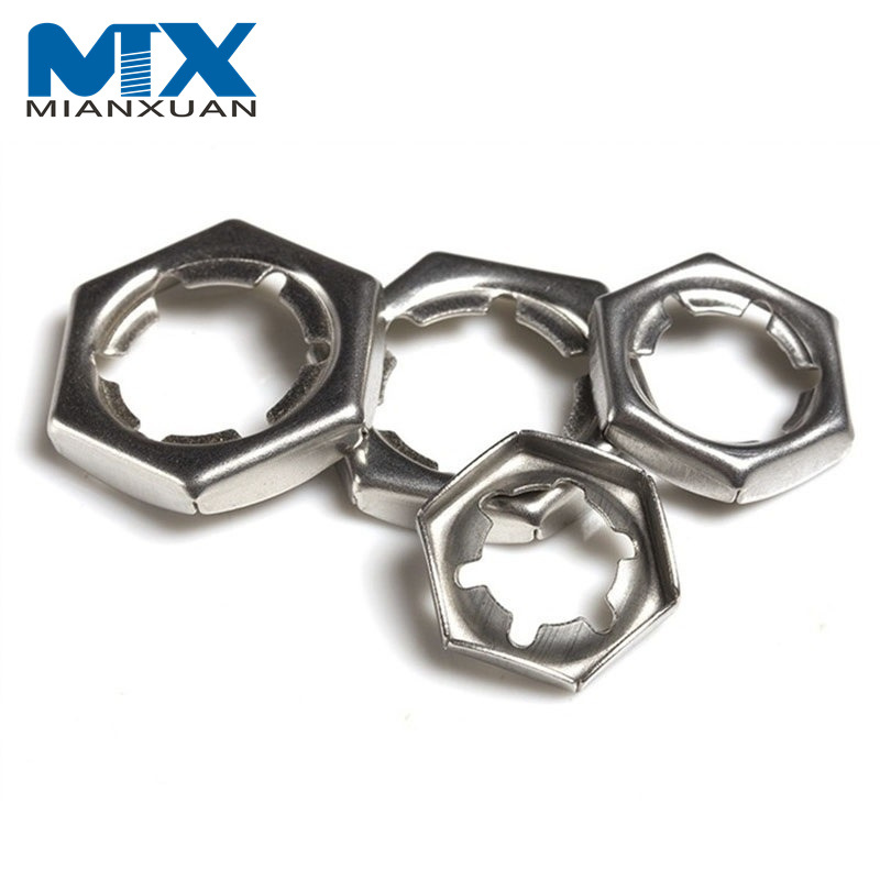 M24 M27 M30 Carbon Steel Zinc Plated Self-Locking Counter Nuts DIN7967