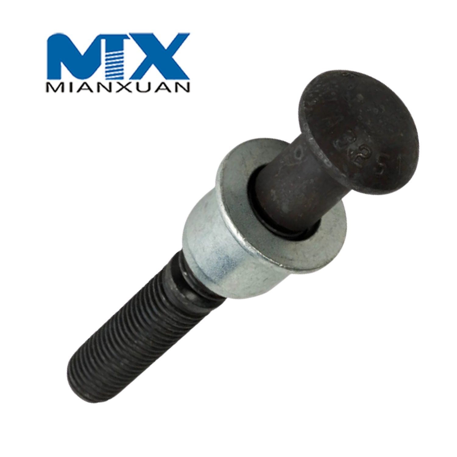 Carbon Steel 4.8 8.8 10.9 12.9 Mild Steel Huck Bolt Lock Bolt Grip Collar M12 M14 M16 M20 Zinc Black Plain Galvanize