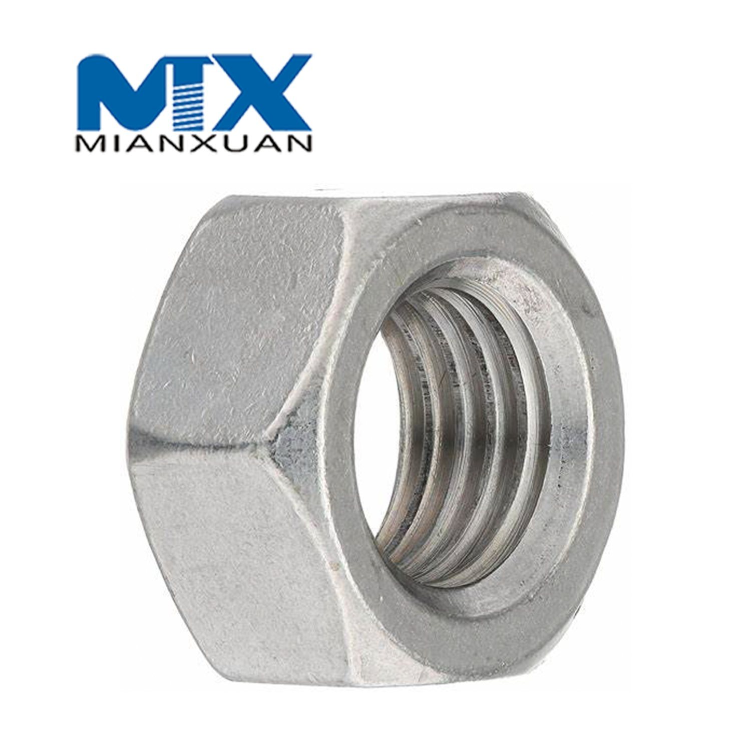 Carbon Steel 4 8 6 10 12 Mild Steel Hex Nut ISO4032 Hexagon Nut 4032 M10 M12 M14 M16 M20 Zinc Black Plain Galvanize