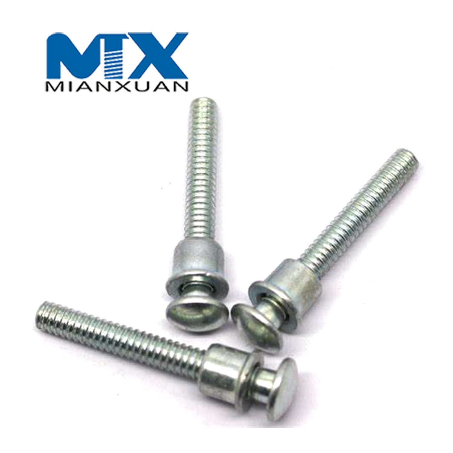 Carbon Steel 4.8 8.8 10.9 12.9 Mild Steel Huck Bolt Lock Bolt Grip Collar M3 M4 M5 M6 M8 Zinc Black Plain Galvanize