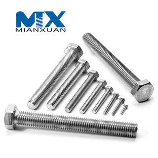 Galvanized Bolt, External Hexagon Galvanized Screw, Wholesale Hexagon Head Standard Fastener DIN933 DIN931 DIN6915 A325m with Blue White Zinc Plated