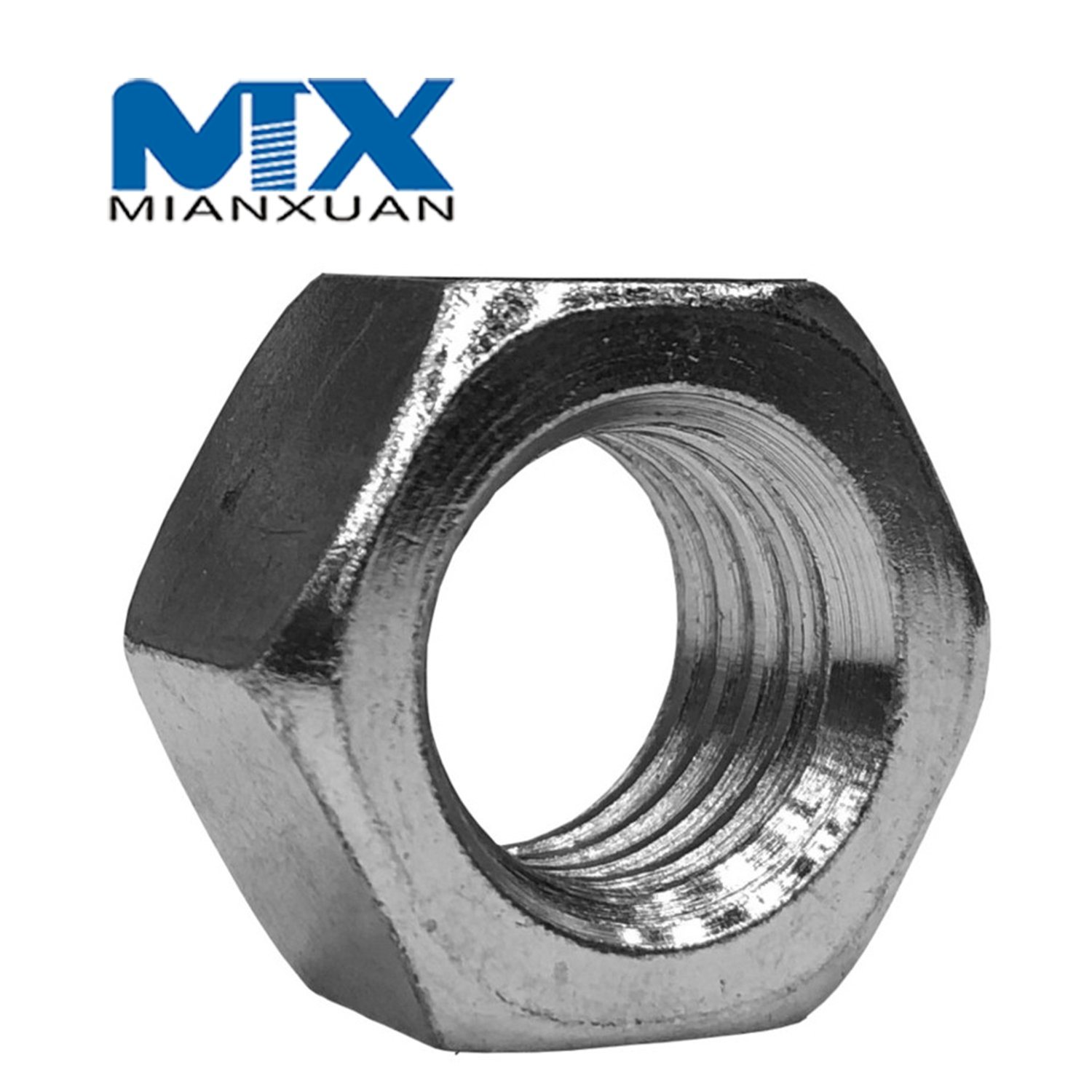 Carbon Steel 4 8 6 10 12 Mild Steel Hex Nut DIN934 Hexagon Nut M3 M4 M5 M6 M8 HDG Hot DIP Galvanized