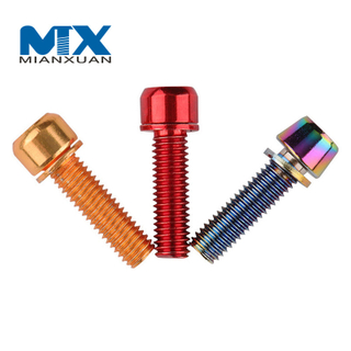 Bicycle Titanium Stem Bolts Conical Cycling Handlebar Bicycle Fixed Screws