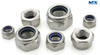 Carbon Steel Hex Nuts with Nylon Insert for Locking
