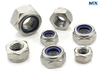Carbon Steel Hex Nuts with Nylon Insert for Locking