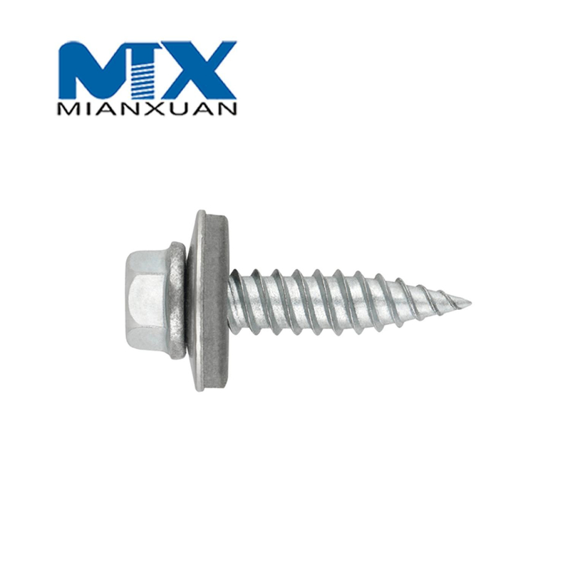 Bi-Metal Self Drilling Screws Hex (SS304+CS) Hardened, EPDM Washer