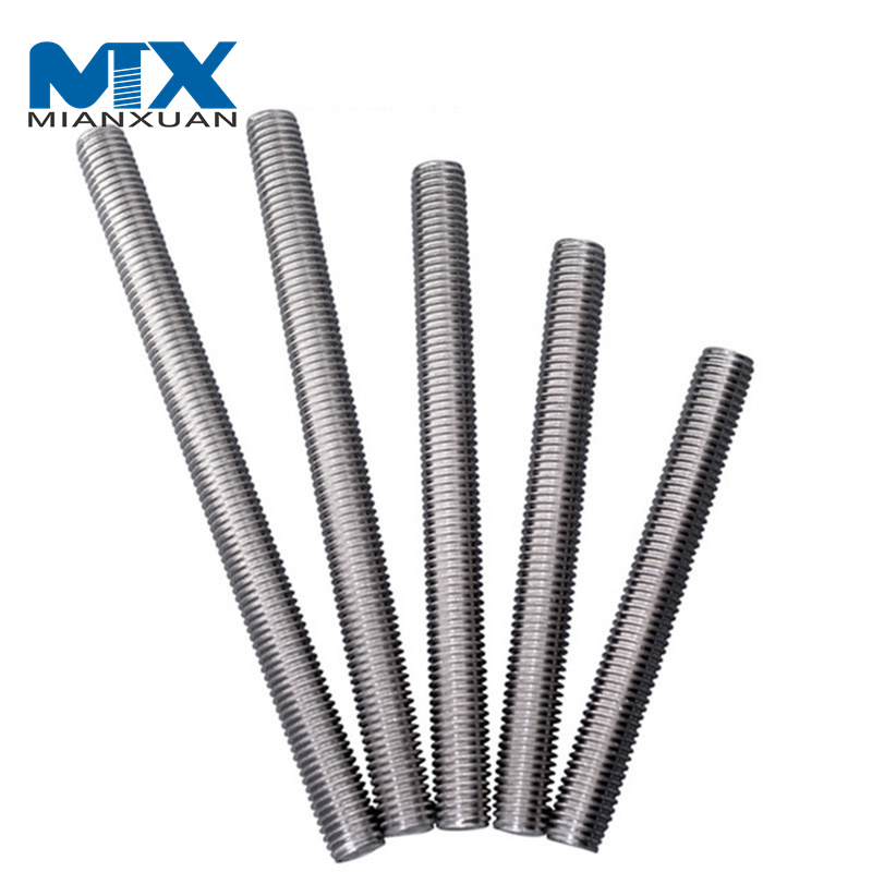 4.8 8.8 10.9 SS304 Stainless Steel Full Threaded Bar DIN976-1 Thread Rods
