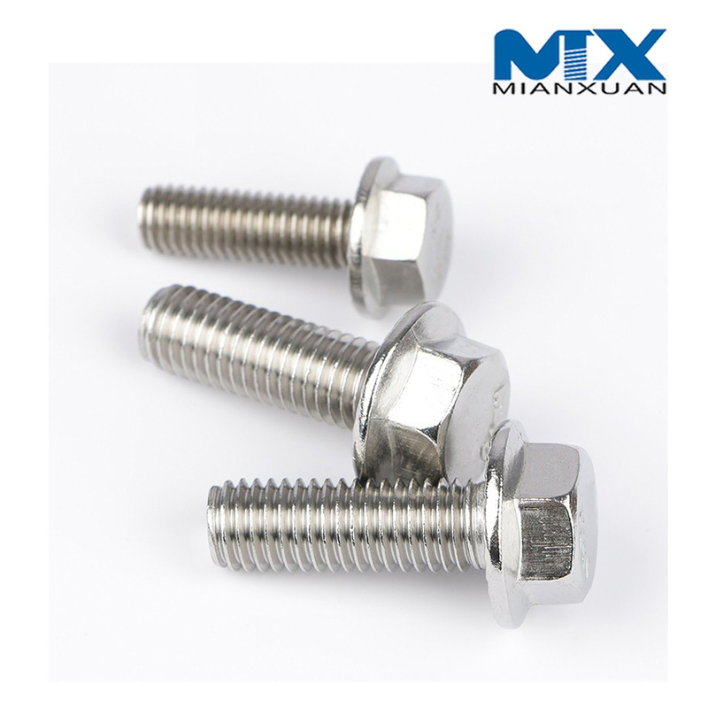 DIN6921 Hex Head Bolt Stainless Steel with Knurled No-Knurled
