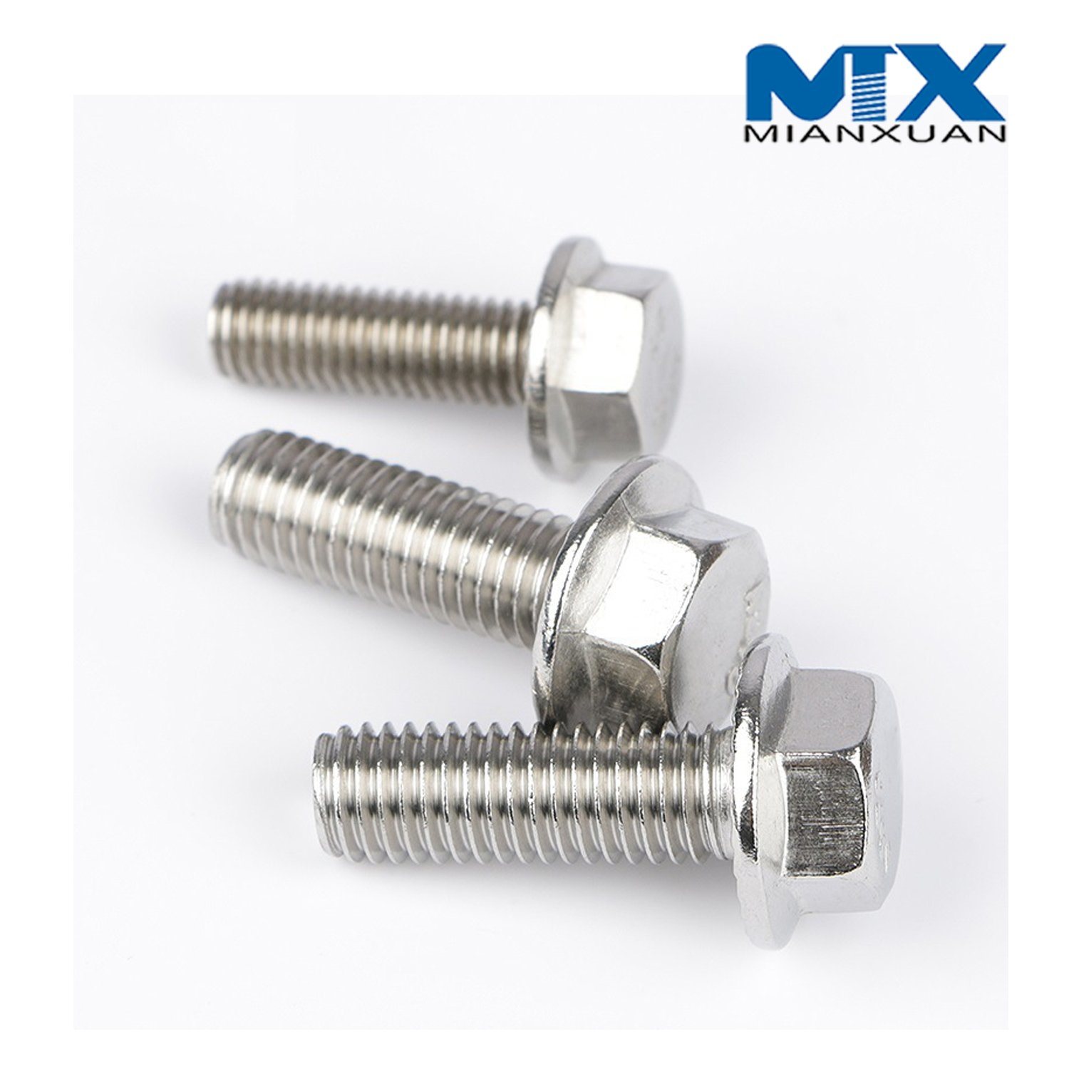 DIN6921 Hex Head Bolt Stainless Steel with Knurled No-Knurled