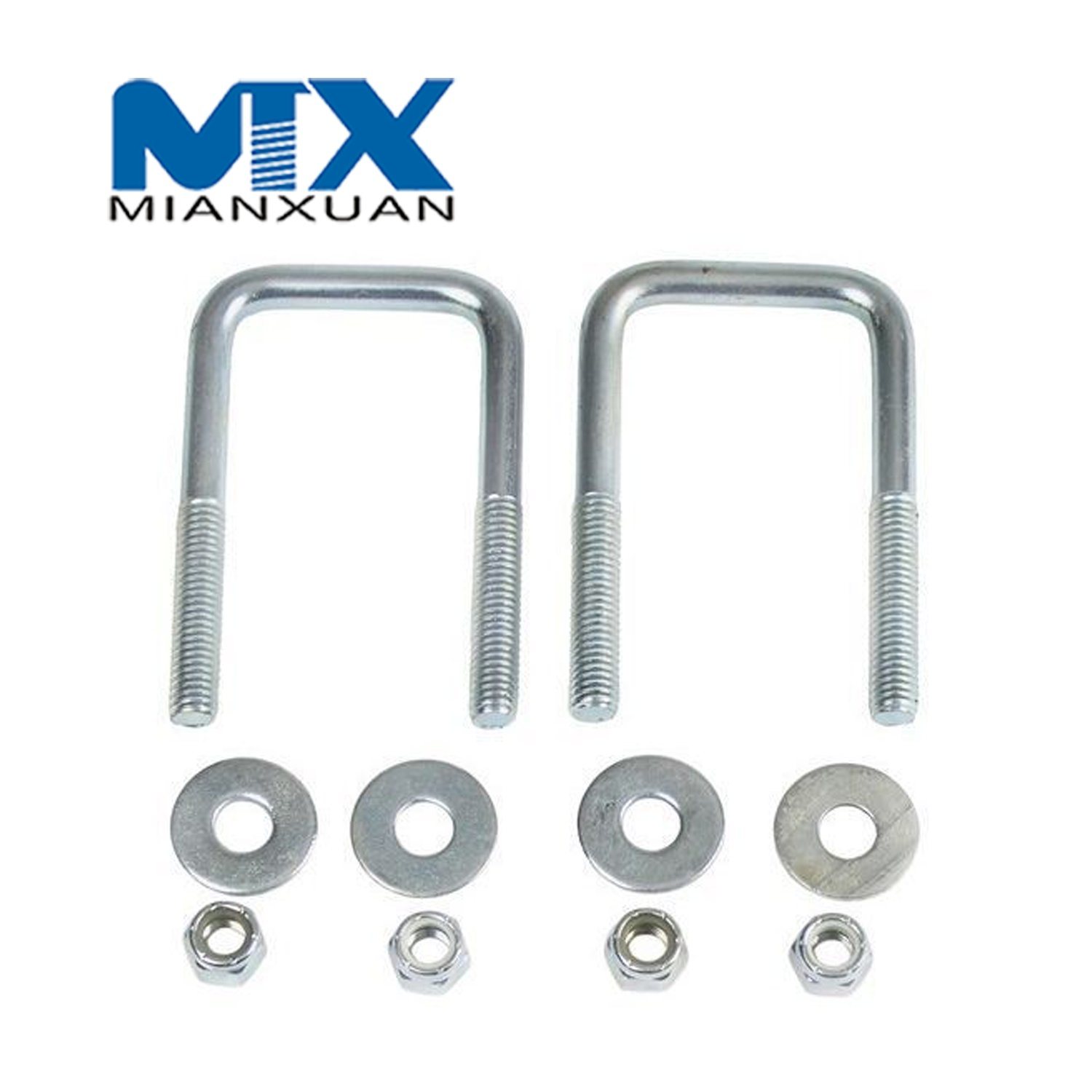 Galvanized Carbon Steel U Shaped Bolt and Anchor Bolt Fastener DIN3570