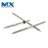 M10X200mm SS304 Metal Roof PV System Dowel Screw Double Head Galvanized Hanger Bolt for Solar Mounting