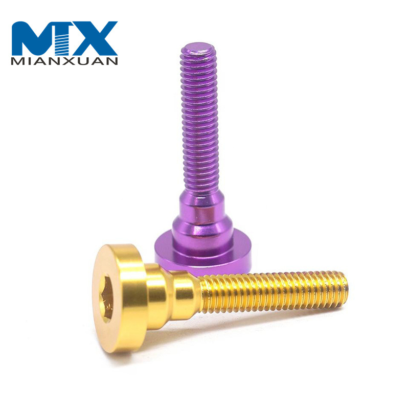 CNC Machining Precision Aluminum Step Screw Aluminum Step Shoulder Screw for Bicycle