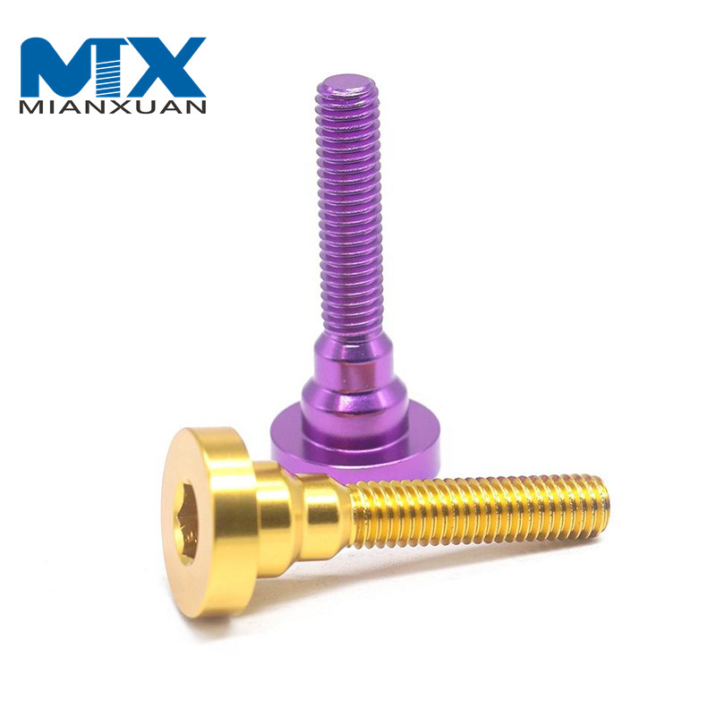 CNC Machining Precision Aluminum Step Screw Aluminum Step Shoulder Screw for Bicycle