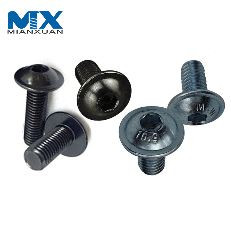 SS304 ISO7380-2 Pan Head Button Head Hex Socket with Washer Screw ISO7380-2