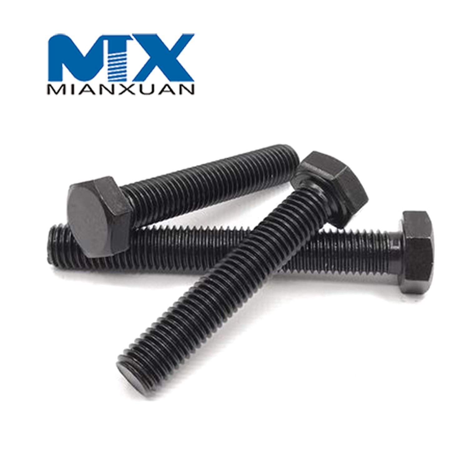 Carbon Steel 4.8 8.8 10.9 12.9 Mild Steel Hexagon Bolt DIN933 Hex Bolt 933 M3 M4 M5 M6 M8