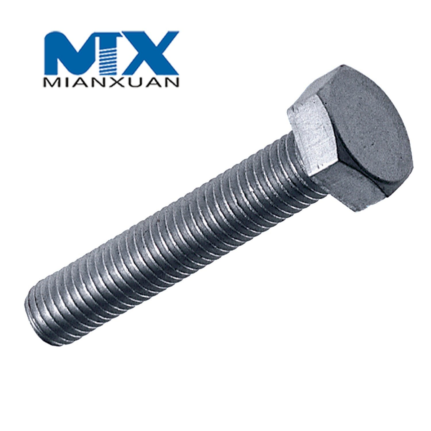 Carbon Steel 4.8 8.8 10.9 12.9 Mild Steel Hexagon Bolt DIN933 Hex Bolt 933 M3 M4 M5 M6 M8