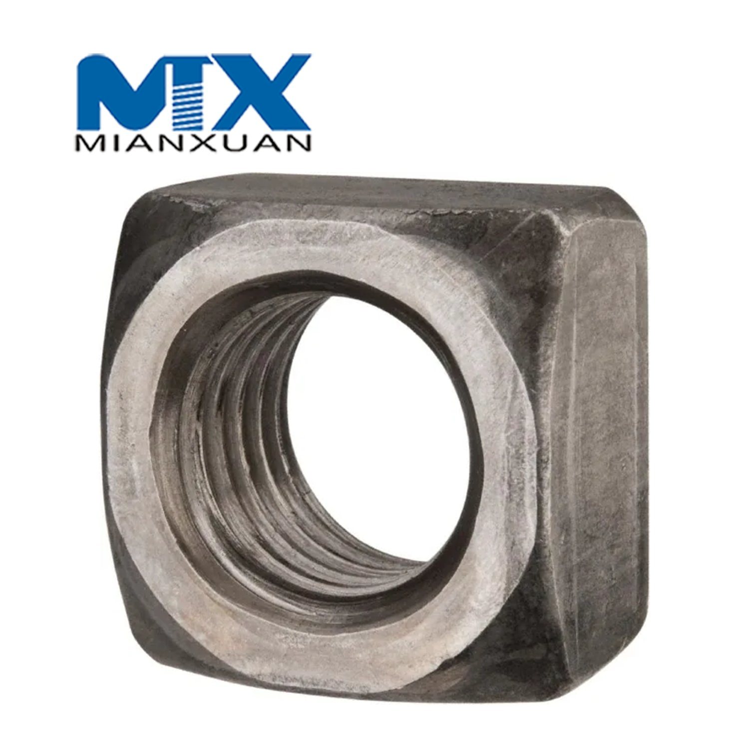 Carbon Steel 4.8 8.8 10.9 12.9 Mild Steel Square Nut DIN 562 557 Squarenut DIN557 DIN562 M24 M30 M36 M42 M48 Zinc Black Plain Galvanize