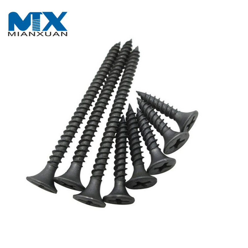 3.5mm 25mm Black Bugle Head Plasterboard Screw Drywall Screw for Gypsum Board