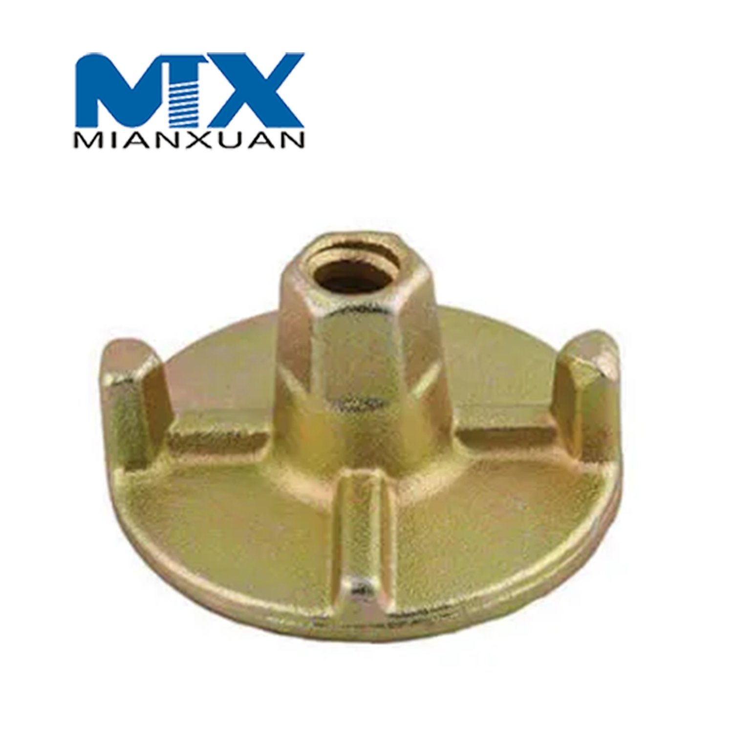 OEM Sand Iron Casting Thread Round Butterfly Tie Rod Wing Nut for Scaffolding Construction Concrete Formwork Accessories