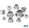 Stainless Steel Prevailing Torque Type Hexagon Nuts with Flange and with Non-Metallic Insert