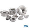 Stainless Steel Hex Nuts with Flange Inch Series