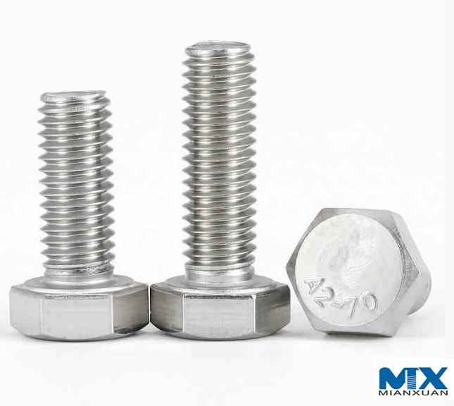 Stainless Steel Hex Bolts Full Thread