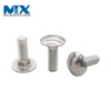 NF E 27-3 Cup Head Square Neck Bolts Mushroom Head Carriage Bolts Fastener 304 316 Stainless Steel Carbon Black Oxide Galvanized